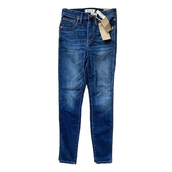 NWT Madewell 10" High-Rise Skinny Jeans in Danny Wash: TENCEL™ Denim Edition 24 - Picture 5 of 10